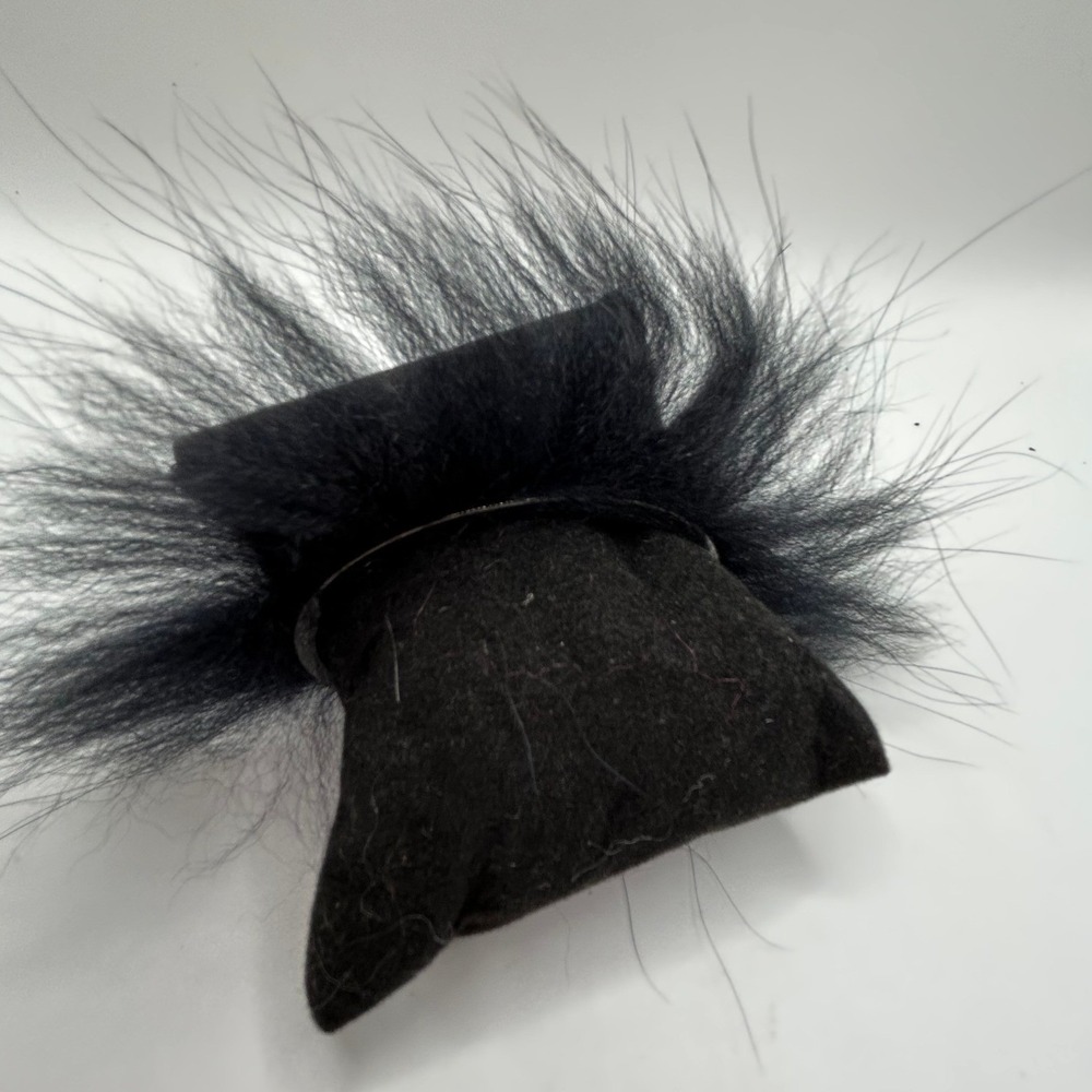 Salvatore Ferragamo Fur Bracelet‎ Black #325